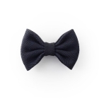 Nœud papillon Kumihimo Standard - noir, soie 100%, DOMYO